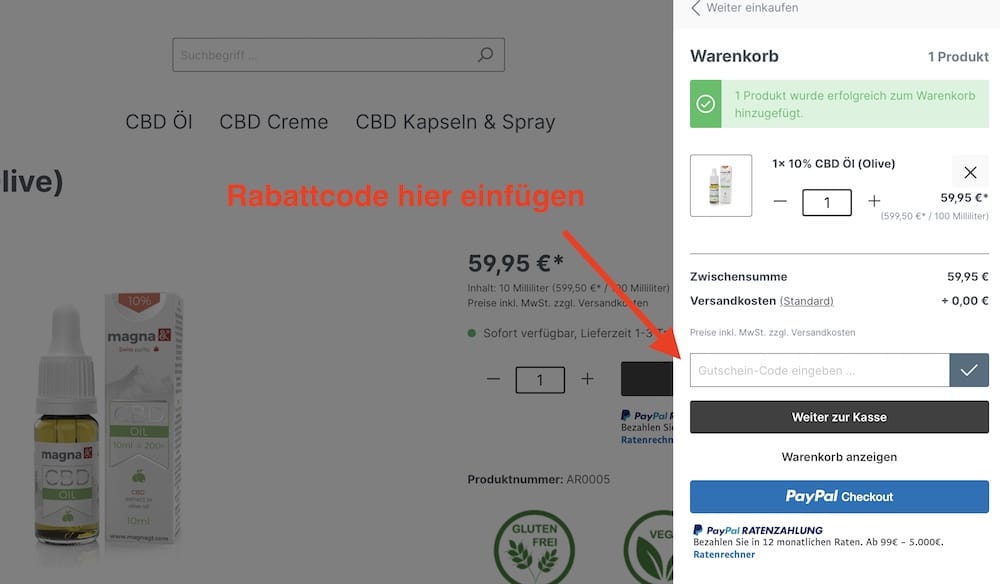 Magna Rabattcode und Gutschein einlösen